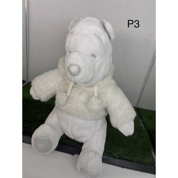 Disney Other - Snowflake Winnie The Pooh Plush 12” Disney Store Winter Silver. *Pre-Owned*